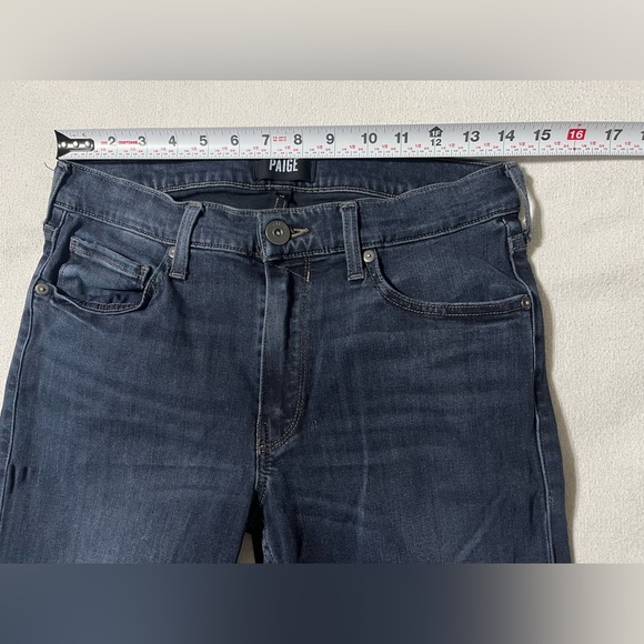 Paige Lennox Slim Jeans Mens Size 31 Actual 29x30.5 Stretch‎ Dark Wash - Picture 5 of 10